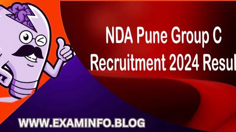 NDA Pune Group C Recruitment 2024 Result