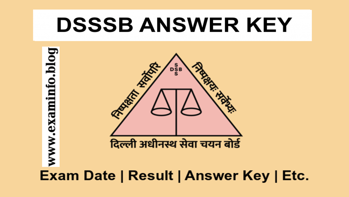 DSSSB Answer Key PDF Download Check Your Results Now